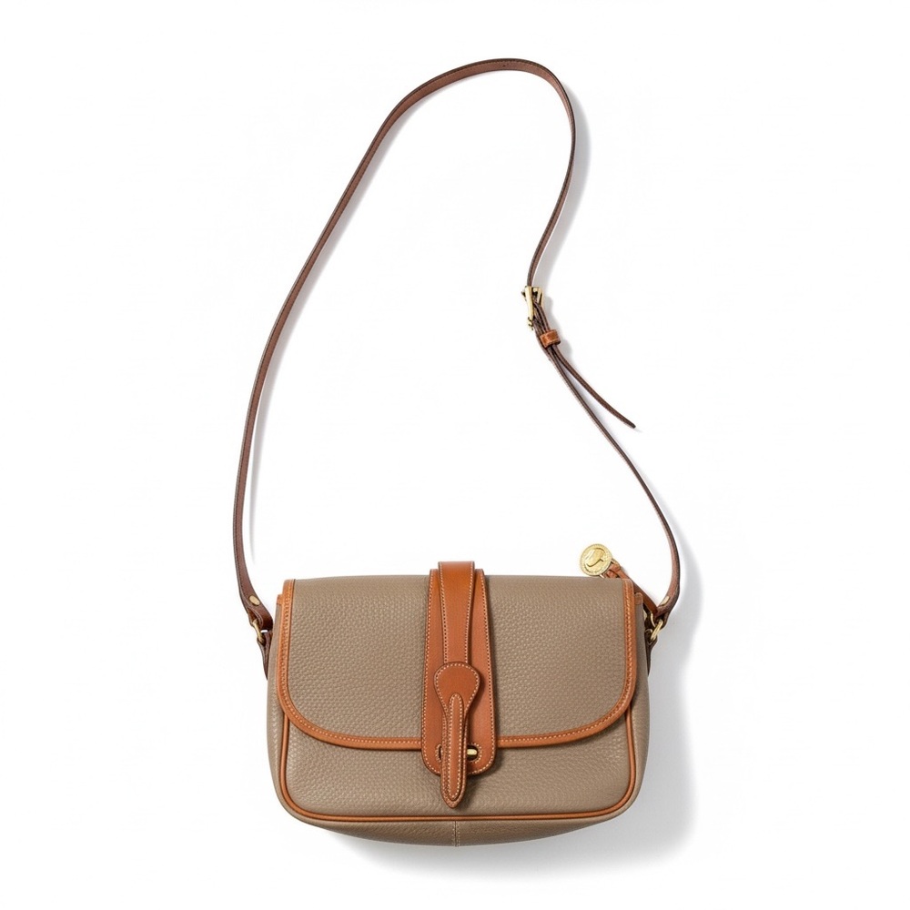 Dooney & Bourke Tan and Brown Crossbody Bag